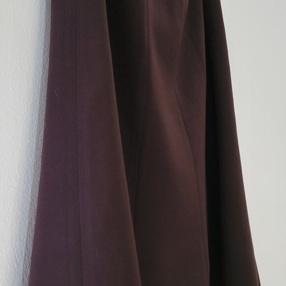 Vintage 90s Pleated Brown Skirt - Picture 3 of 7